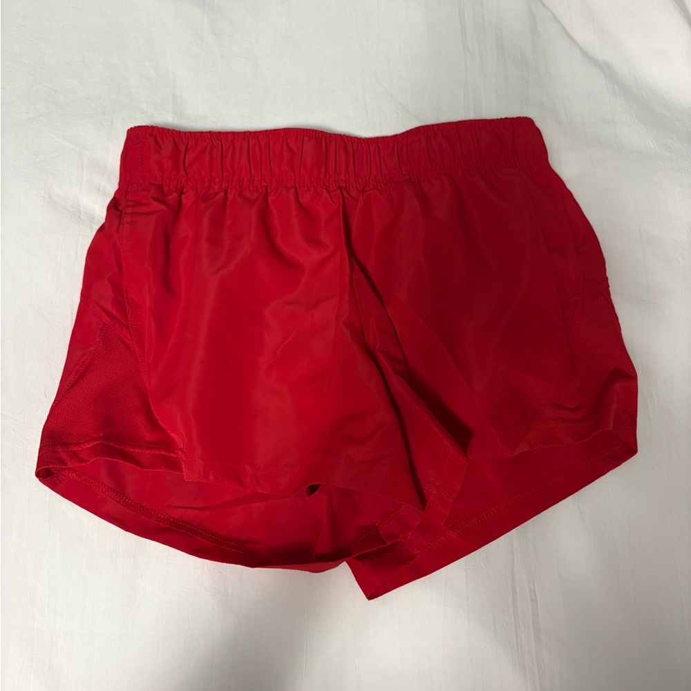 Women's Red Athletic Shorts
